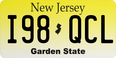NJ license plate I98QCL