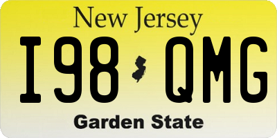 NJ license plate I98QMG