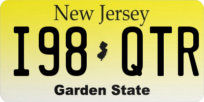 NJ license plate I98QTR