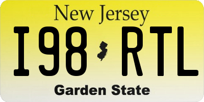 NJ license plate I98RTL
