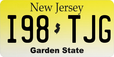 NJ license plate I98TJG