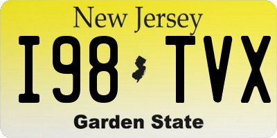 NJ license plate I98TVX