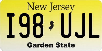 NJ license plate I98UJL
