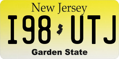 NJ license plate I98UTJ