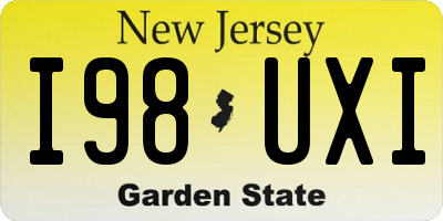 NJ license plate I98UXI