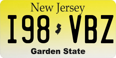 NJ license plate I98VBZ