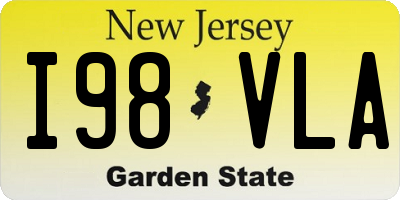 NJ license plate I98VLA