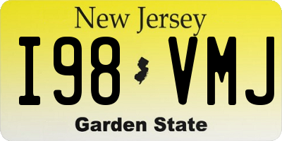 NJ license plate I98VMJ