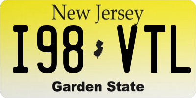 NJ license plate I98VTL