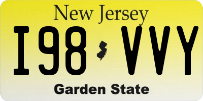 NJ license plate I98VVY