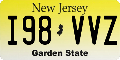 NJ license plate I98VVZ
