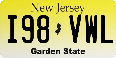 NJ license plate I98VWL