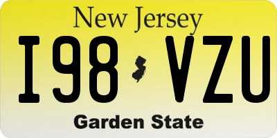 NJ license plate I98VZU