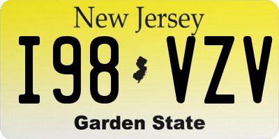 NJ license plate I98VZV