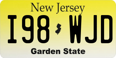NJ license plate I98WJD