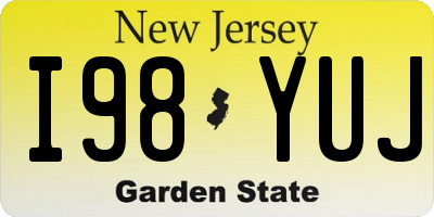 NJ license plate I98YUJ