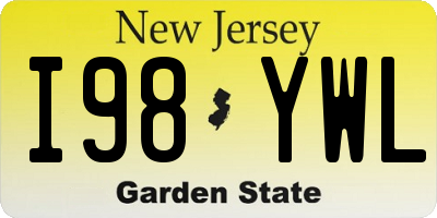 NJ license plate I98YWL