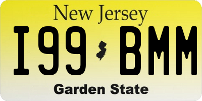 NJ license plate I99BMM