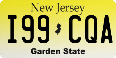 NJ license plate I99CQA