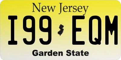 NJ license plate I99EQM