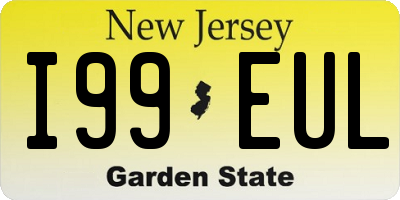 NJ license plate I99EUL
