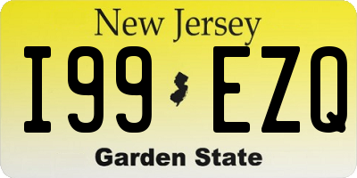 NJ license plate I99EZQ