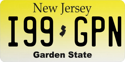 NJ license plate I99GPN