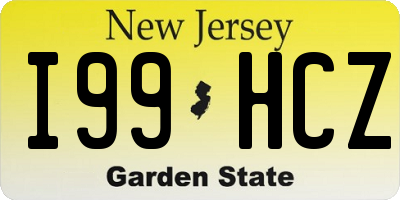 NJ license plate I99HCZ