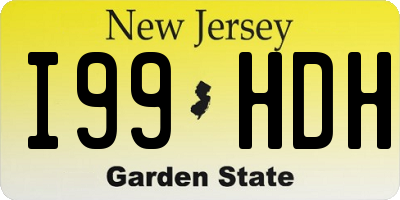 NJ license plate I99HDH