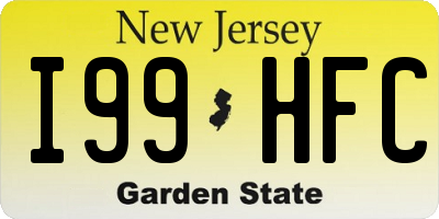 NJ license plate I99HFC