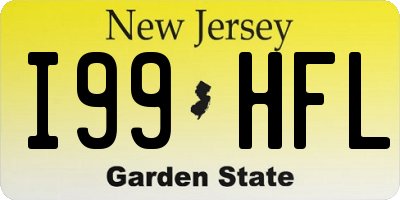 NJ license plate I99HFL