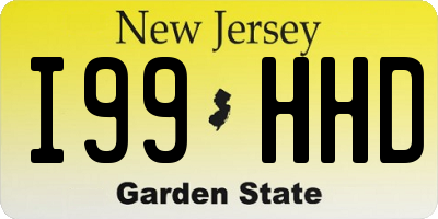 NJ license plate I99HHD