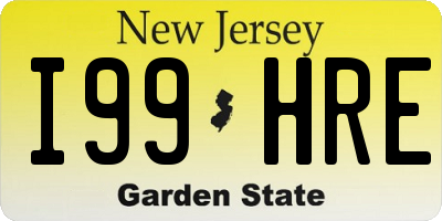 NJ license plate I99HRE