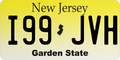 NJ license plate I99JVH