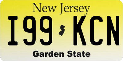 NJ license plate I99KCN