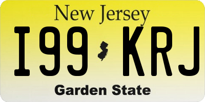 NJ license plate I99KRJ