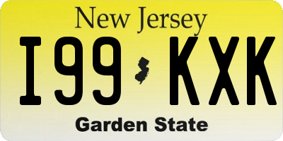 NJ license plate I99KXK