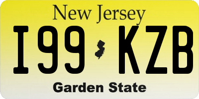 NJ license plate I99KZB