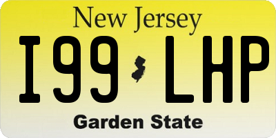 NJ license plate I99LHP