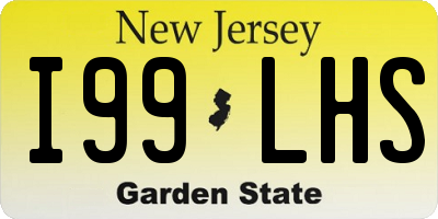 NJ license plate I99LHS