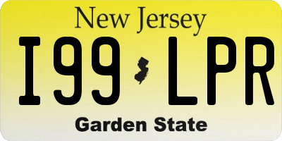 NJ license plate I99LPR