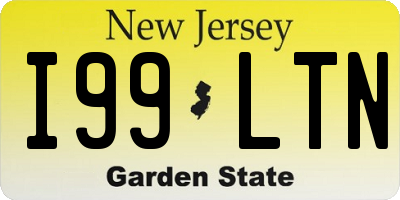 NJ license plate I99LTN