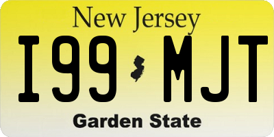 NJ license plate I99MJT