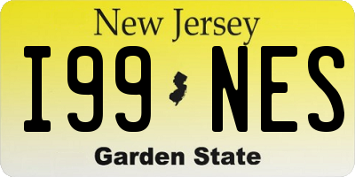 NJ license plate I99NES