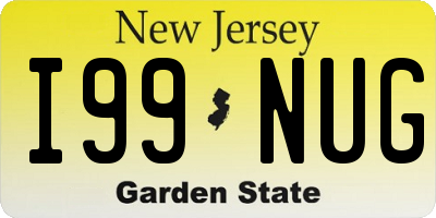 NJ license plate I99NUG