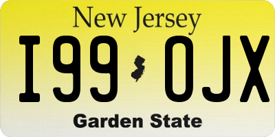 NJ license plate I99OJX