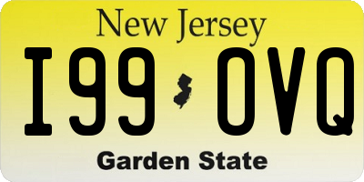 NJ license plate I99OVQ