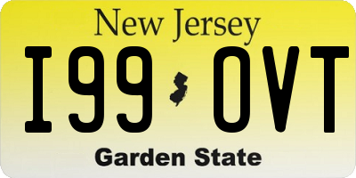 NJ license plate I99OVT