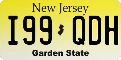 NJ license plate I99QDH