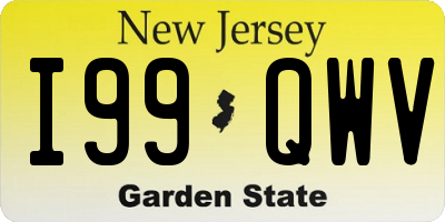NJ license plate I99QWV